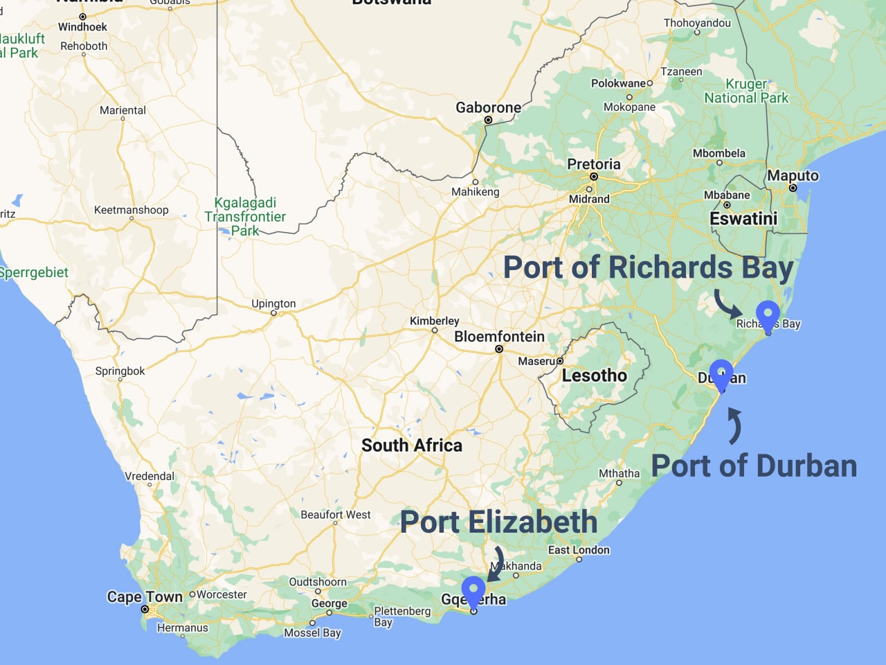 exporting a car from south africa to uk