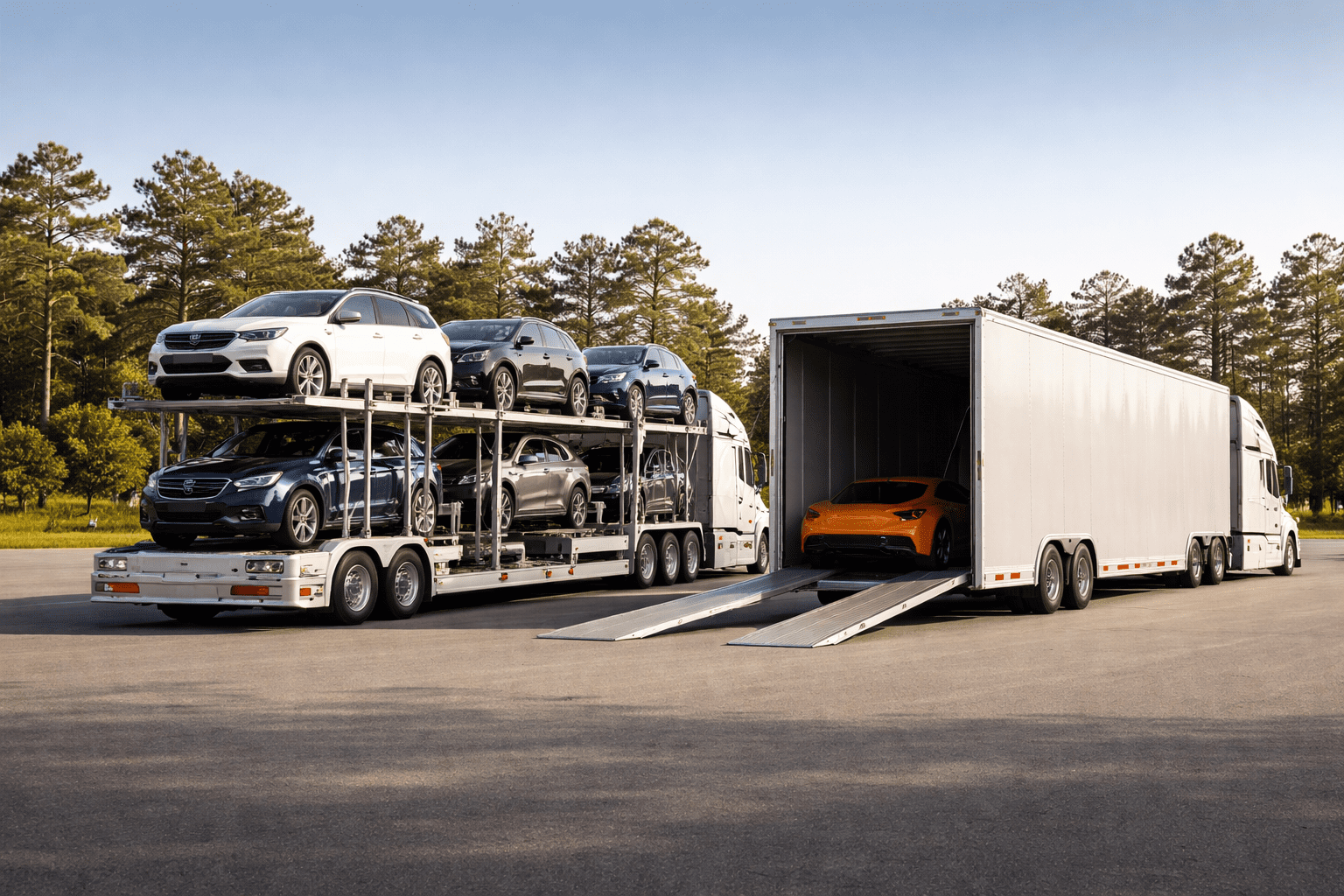 enclosed auto carriers