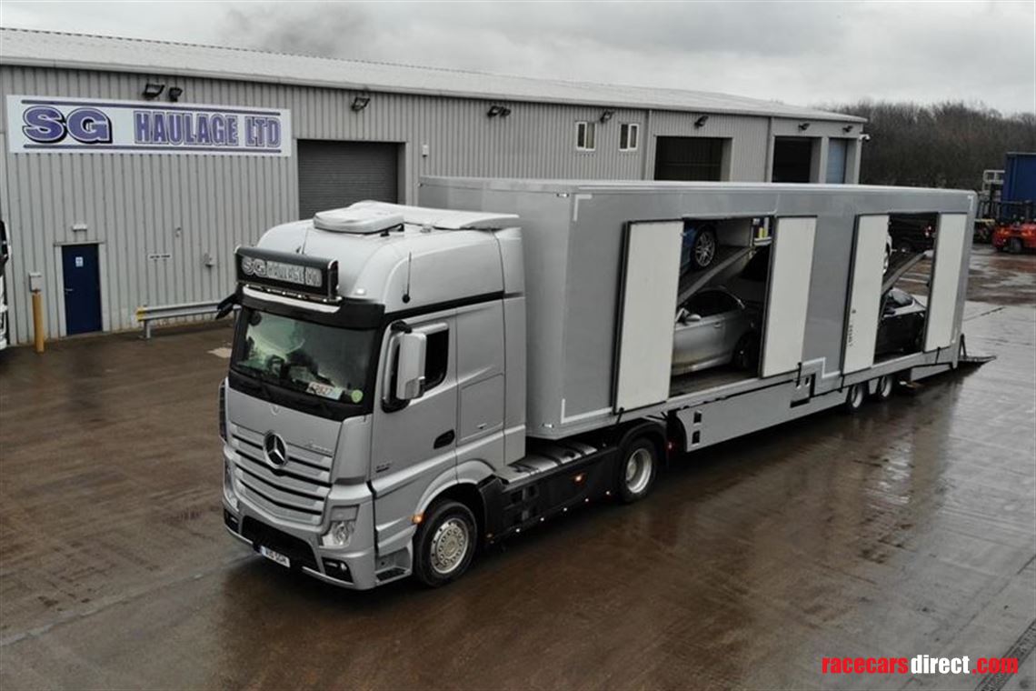 enclosed car transport truck
